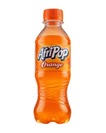 AfriPOP Orange bottle